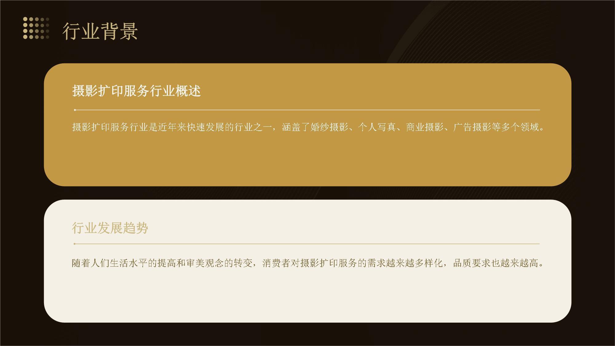 攝影擴印服務創新升級與市場拓展項目建議書